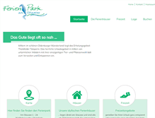 Tablet Screenshot of ferienpark-am-stausee.de